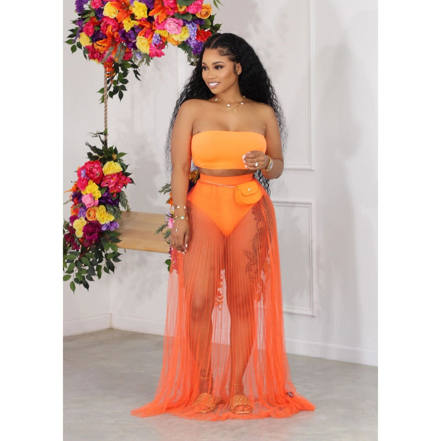 Two Piece Beach Party Swimwear