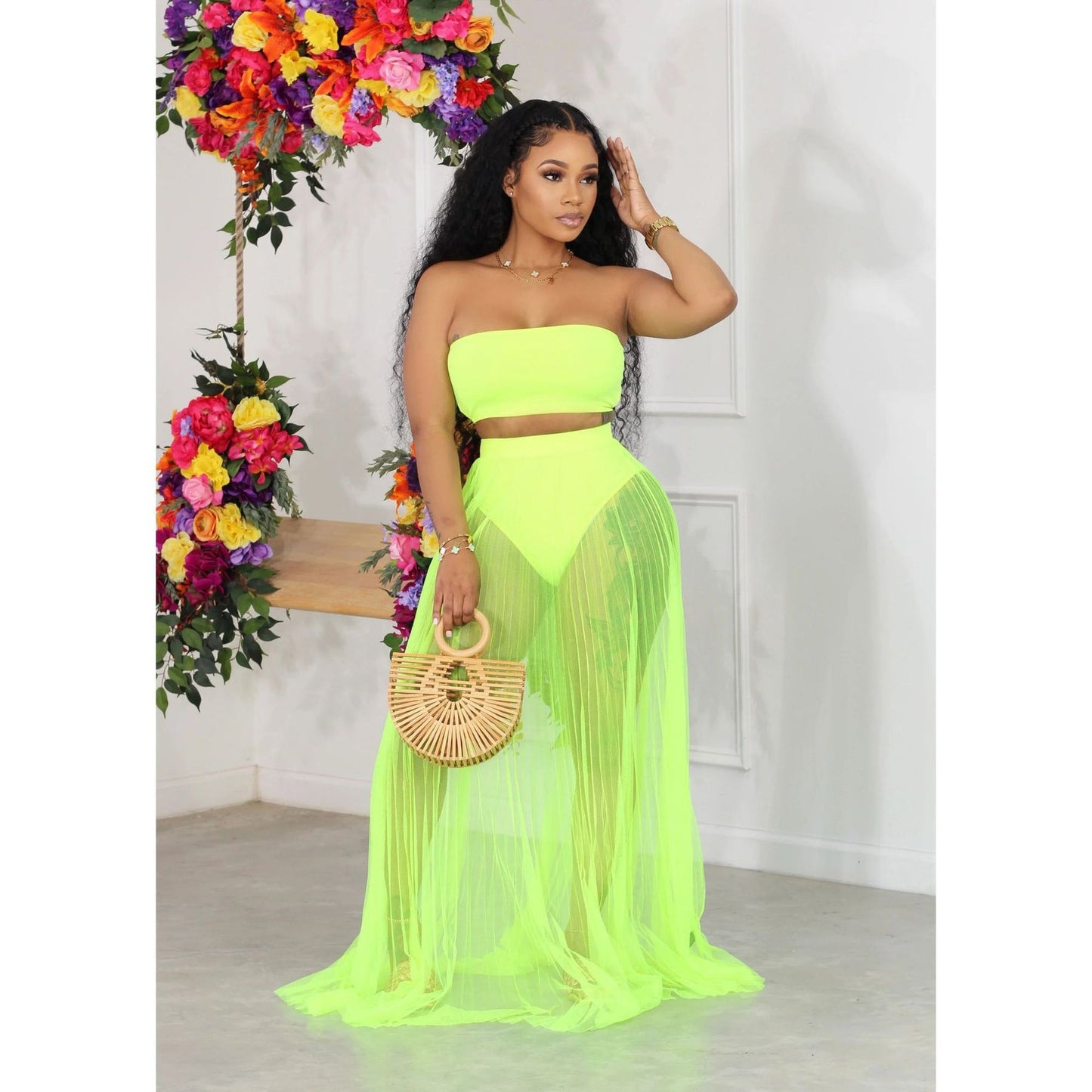 Two Piece Beach Party Swimwear