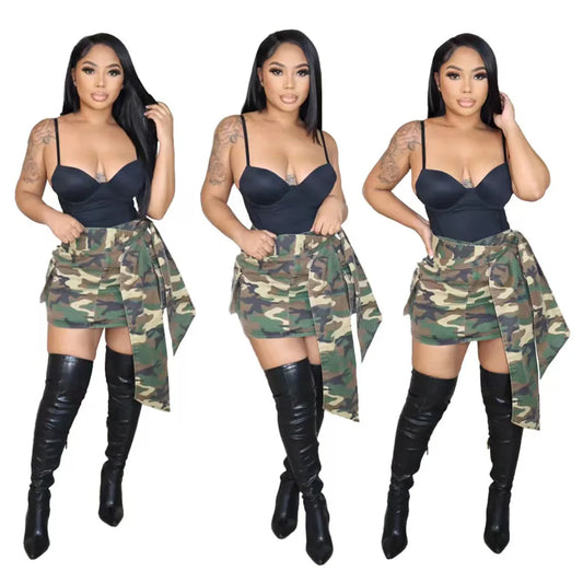 Camo Mini Skirt