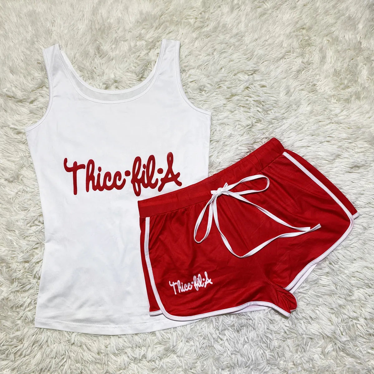 Thicc Fil A Tank & Short Set