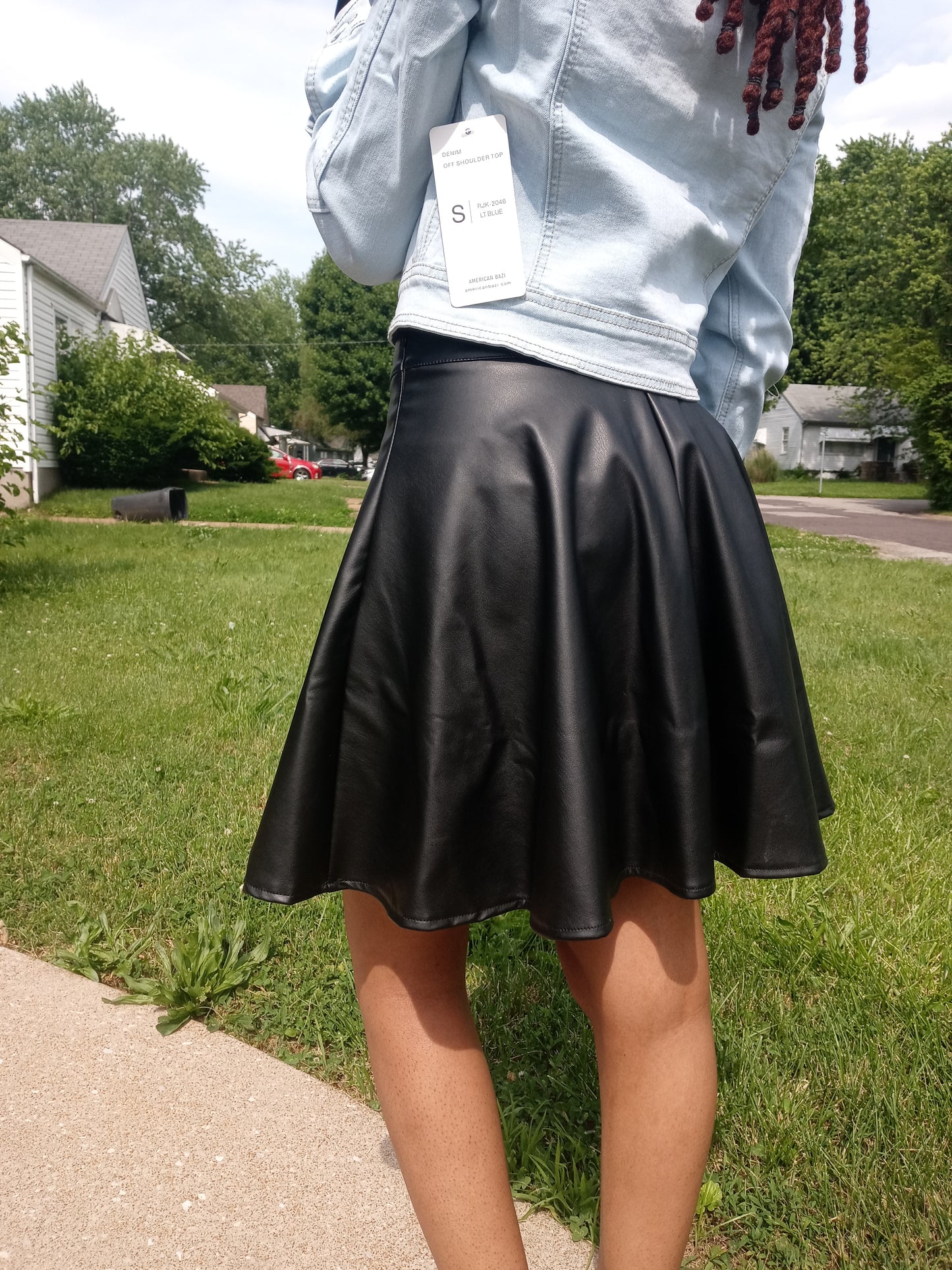 Kandis Faux Leather Skirt