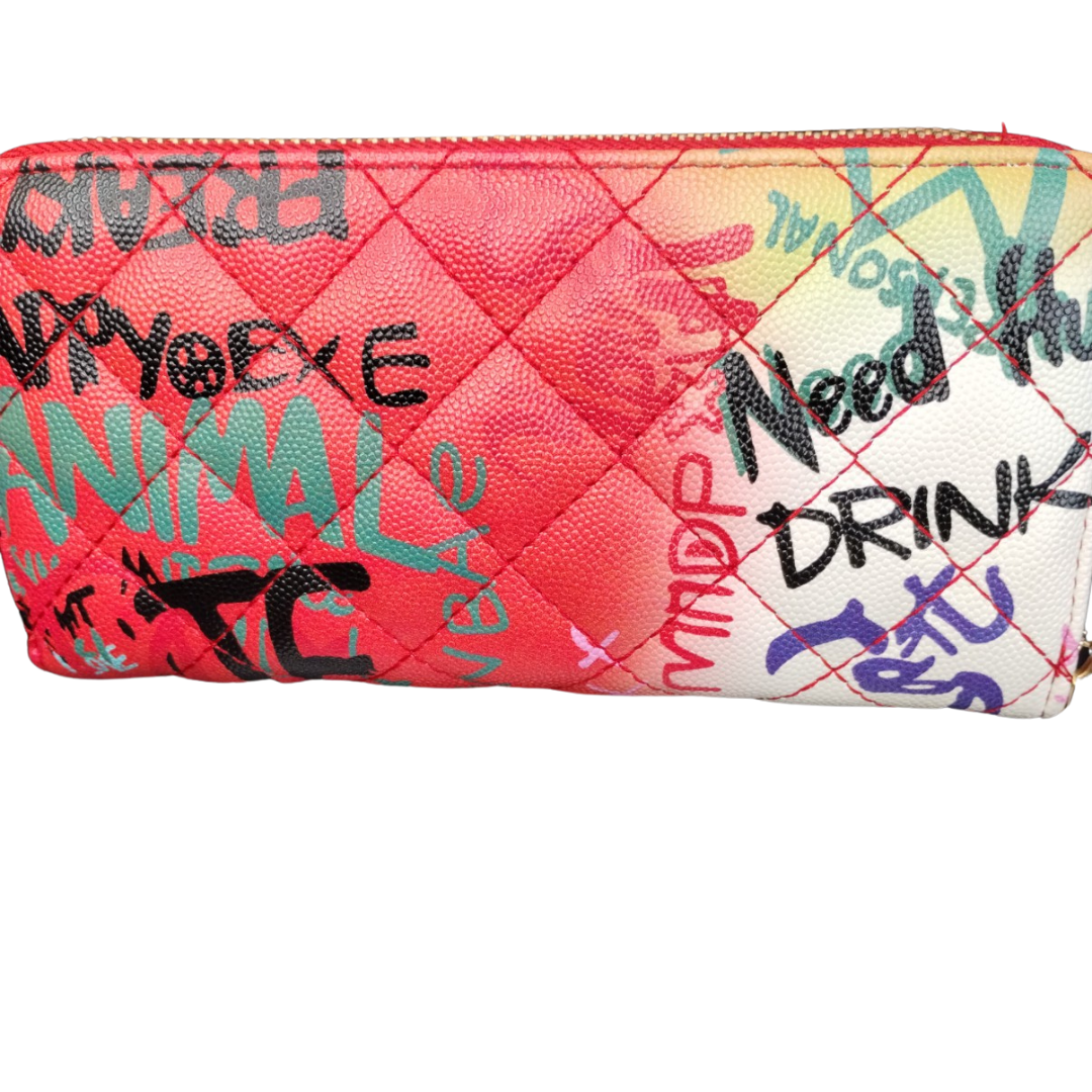 Graffiti Wristlet Wallet