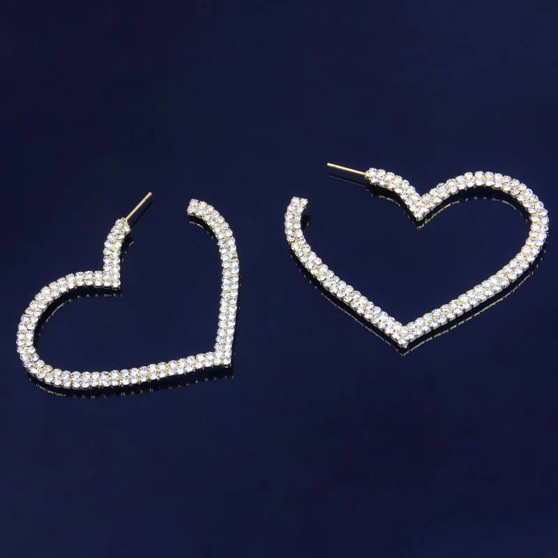 Kimberly Exaggerated Large Heart Earring