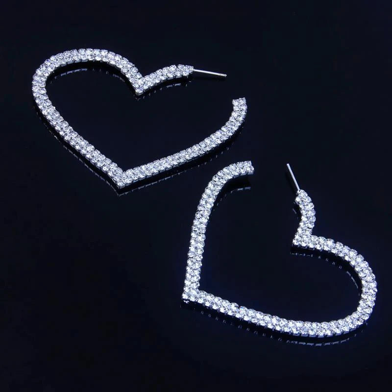Kimberly Exaggerated Large Heart Earring